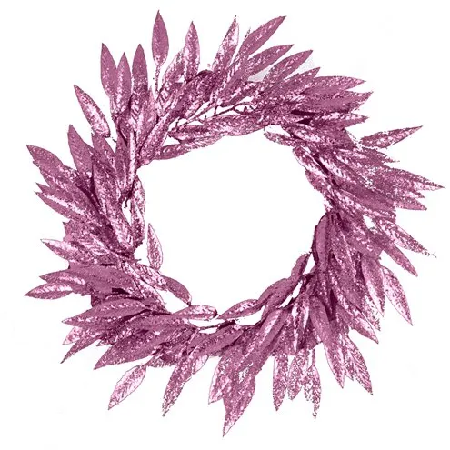 Ghirlanda foglie rosa