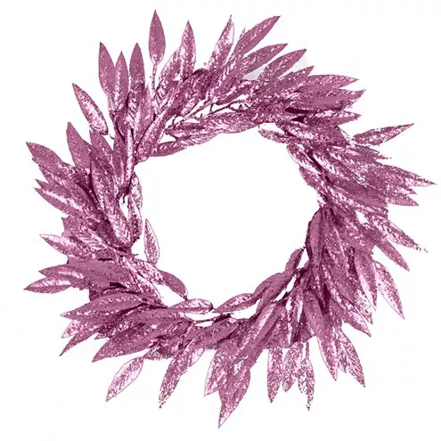 Ghirlanda foglie rosa